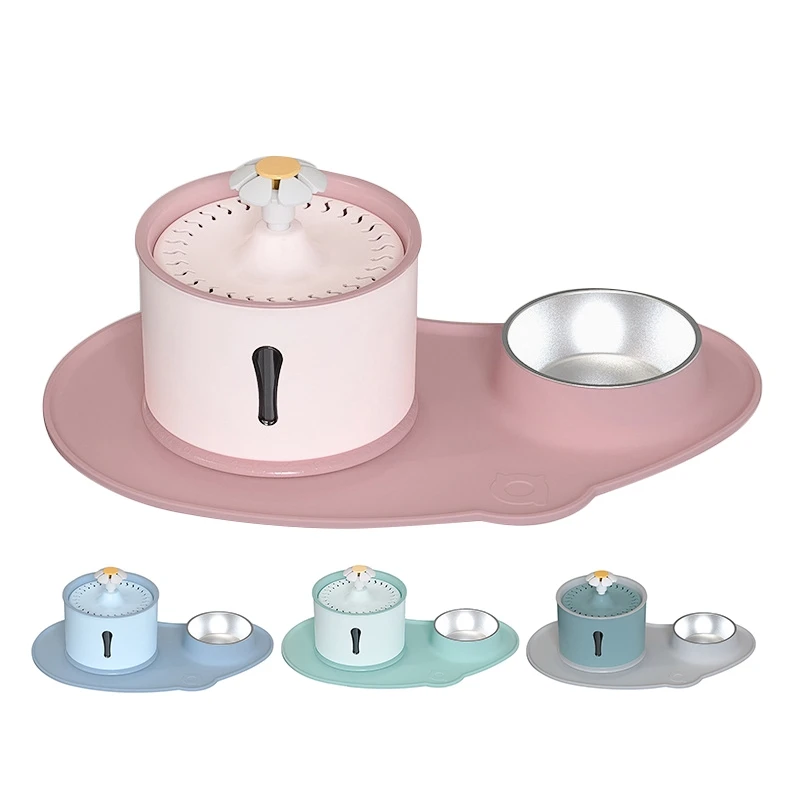 

1Pcs Pet Cat Water Fountain Cat Charge Mute Water Bottle Automatic Circulation Dispenser Drinking Bowl & Filters