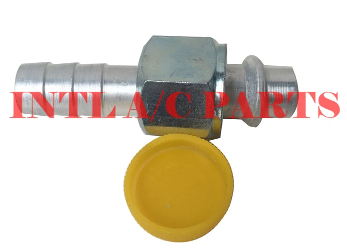 

#6 - Straight aluminum barb female O-ring R12 Fitting INTL-HF2004