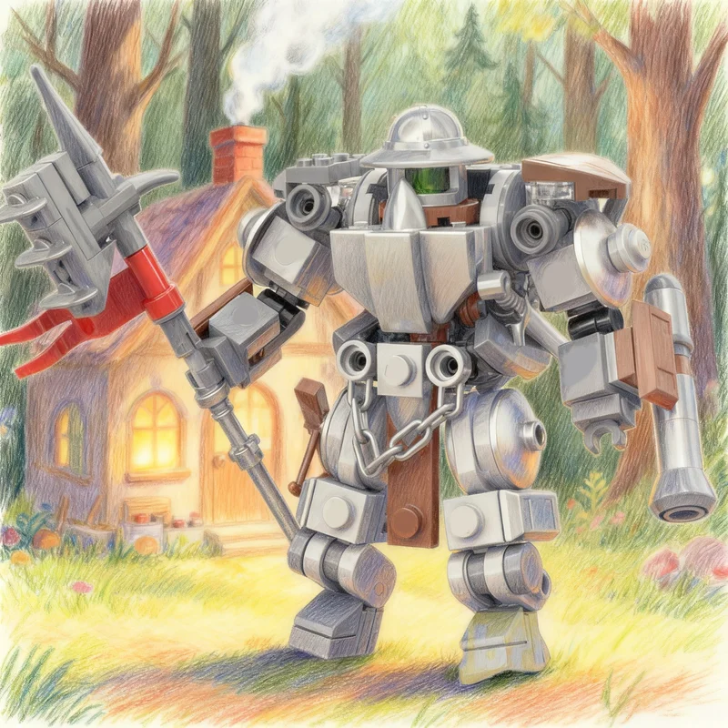 Набор строительных блоков MOC STEEL GOLEM из 178 деталей: конструктор, игрушка для сборки, подарок на праздник, идея для творчества, развивающая игрушка DIY (art.: 3920db77ed596) - 3920db77ed596