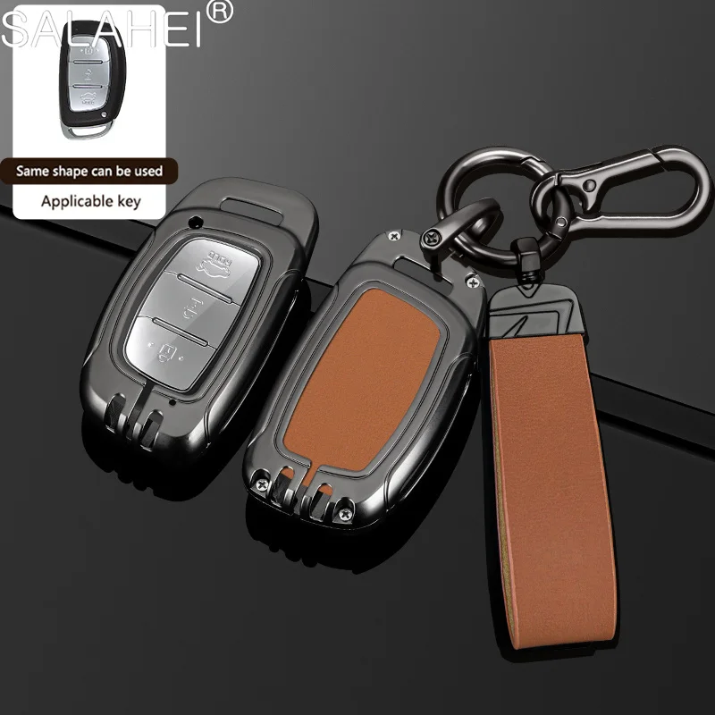 Кожаный Автомобильный чехол для ключа с дистанционным управлением Hyundai Verna Sonata
