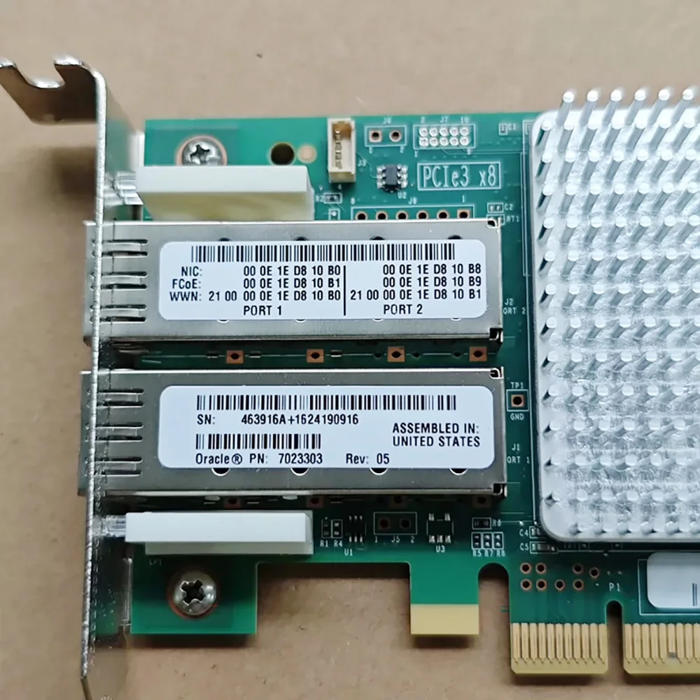 Для QLOGIC QLE8362-ORL двухпортовая оптоволоконная сетевая карта 16 ГБ