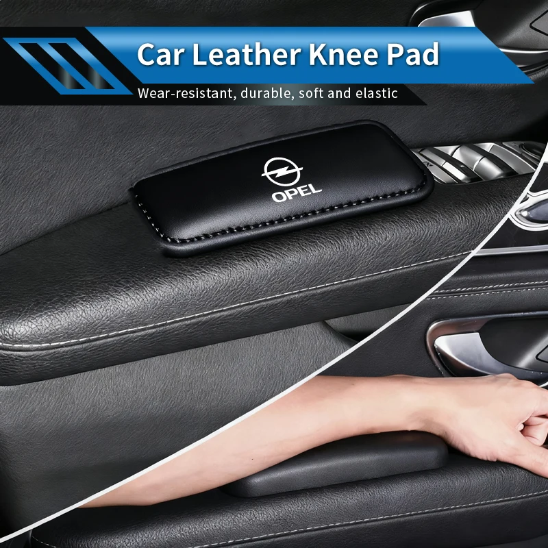 Фото Мягкая кожаная подушка для коленей и локтей в автомобиль для Opel Corsa, Astra, Insignia, Vectra, Zafira, Meriva, Mokka, Grandland №2