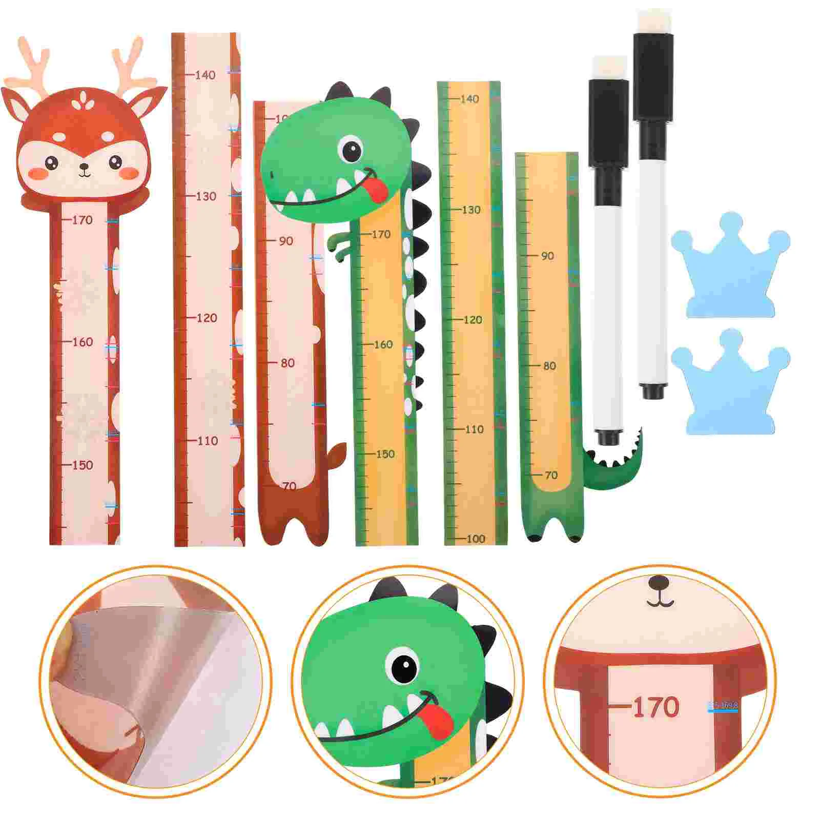 

Chart Height Growth Wall Sticker Ruler Stickers Kids Measurement Nursery Decal Children Decoration Room Stickpeel Markervinyl
