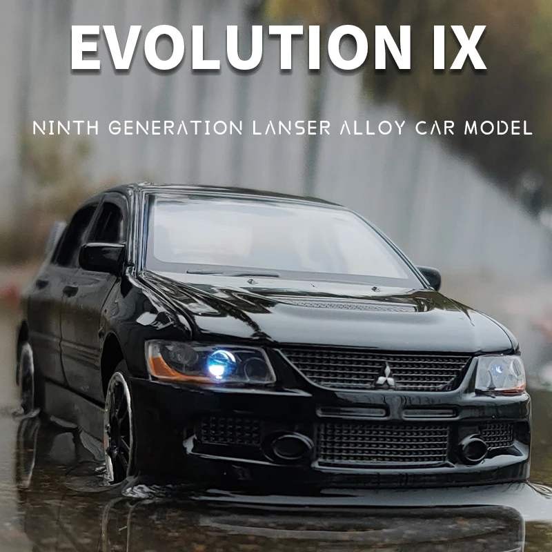 

1:32 Mitsubishi EVO IX Motors Lancer игрушечный автомобиль Литые и игрушечные автомобили модель автомобиля Миниатюрная модель автомобиля в масштабе игрушки для детей