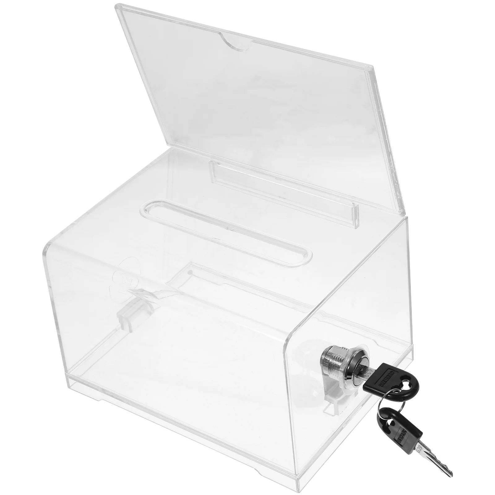 

Ballot Box Business Card Holder Trading Case Office Mailbox Clear Container Book Jar .jar