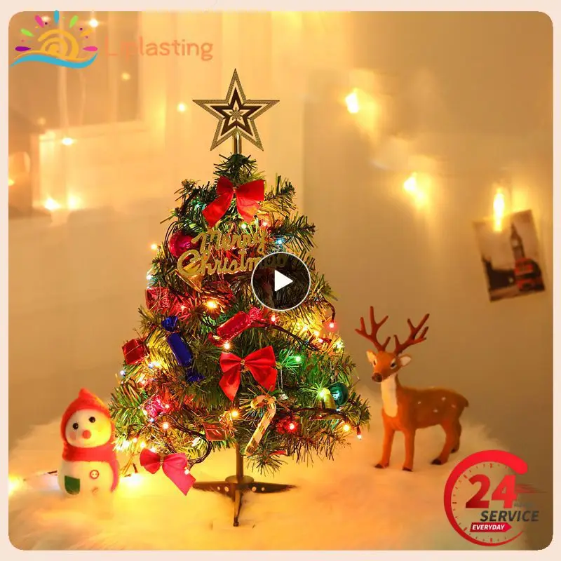

New Year Gift Christmas Pine Tree Desktop Christmas Tree Creative Handmade Household Tabletop Xmas Tree Artificial Mini Small