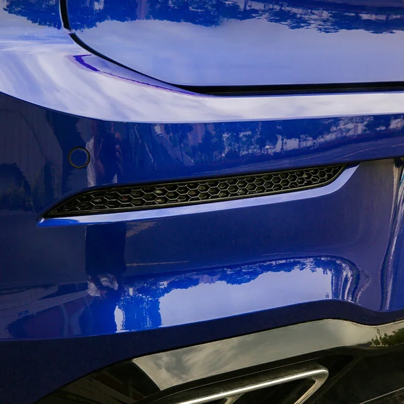 Сменные светоотражающие полосы заднего бампера в сотовом стиле накладка на