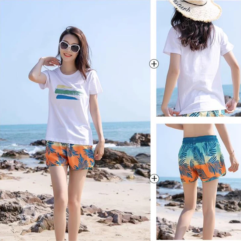 

SAUNAHOT ™ Beachwear Beach pants can be soaked in hot springs, swimming pants, water park, beach vacation set