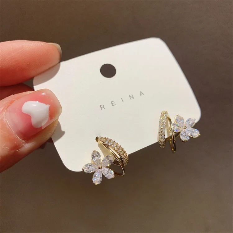 Корейский Новый дизайн модные ювелирные изделия изысканный медный набор