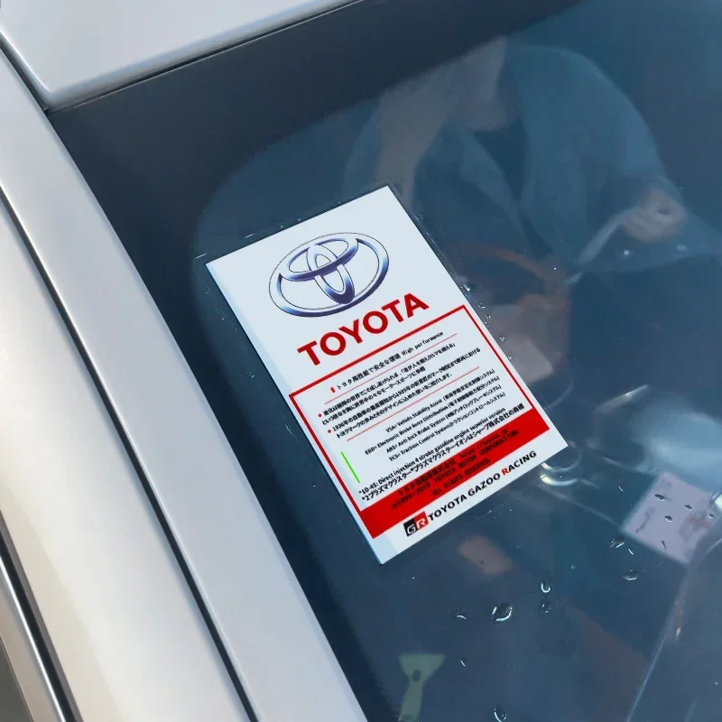 1 шт. декоративная наклейка на переднее лобовое стекло автомобиля Toyota GR Harrier Cross Chr