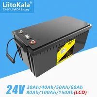 LiitoKala аккумулятор 24В 50Ah/60Ah/80Ah/100Ah/150Ah LiFePO4
