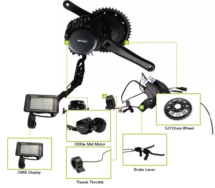 

torque sensor bbs-02 750w mid drive motor kits in changzhou for any ebike