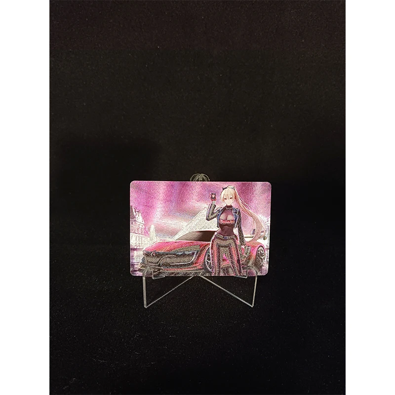 Zero Two Diy самодельная карта Kitagawa Марин аниме персонажи Бронзирующая игра коллекция