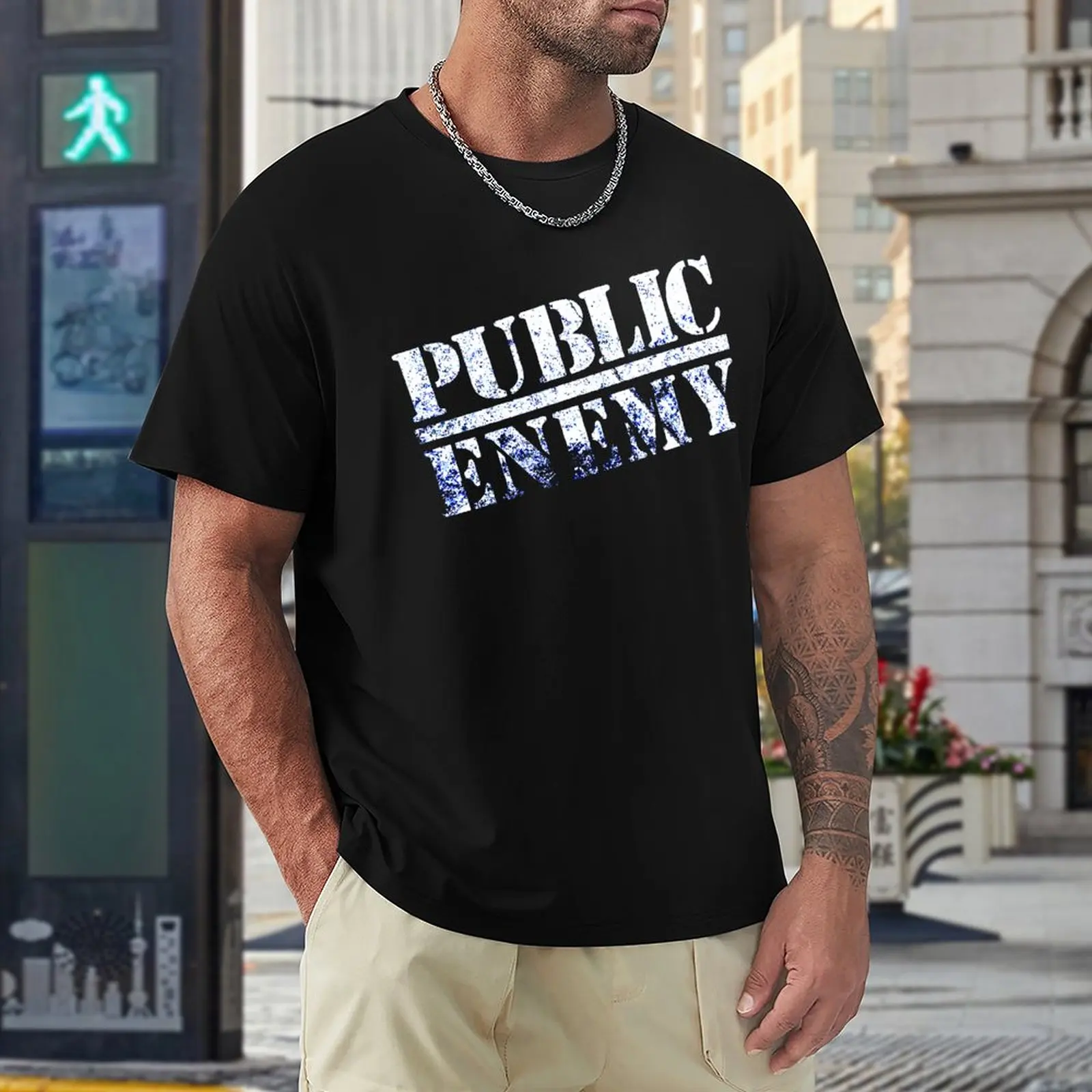 

Casual Graphic Public Enemy Vintage Public Enemy T-shirts top Quality Activity Competition Eur Size