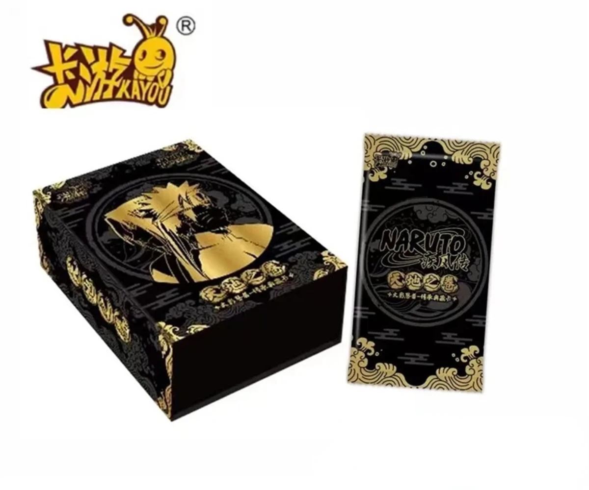 

KAYOU Genuine Anime Naruto Card 11 Gift Box Rare Kakashi Minato SV SE Collection Card Inheritance Heaven and Earth Scroll Box