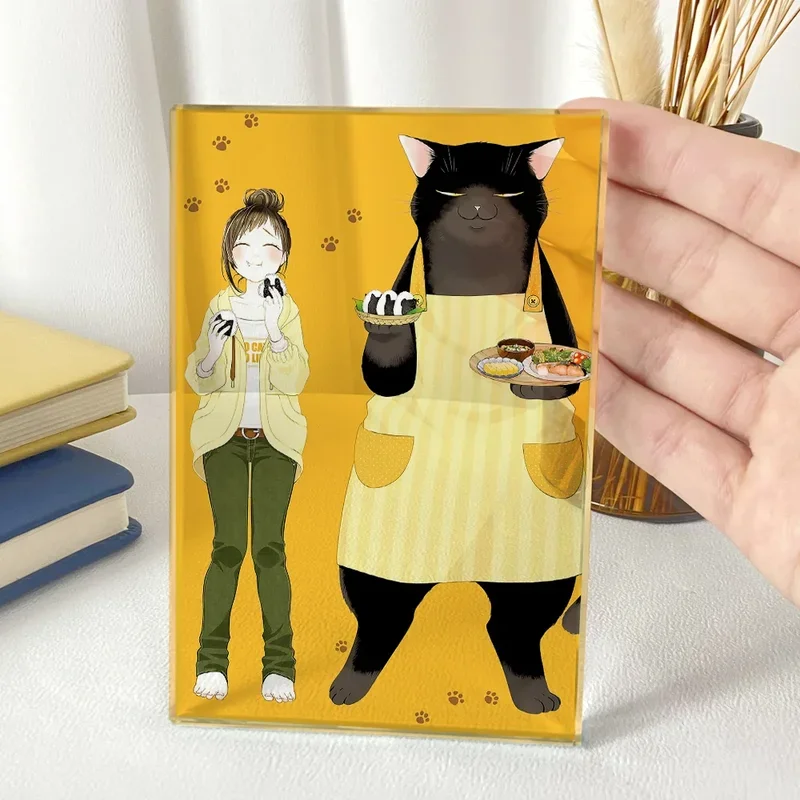 Аниме стоячая модель Косплей настольное украшение мастерская кошка снова