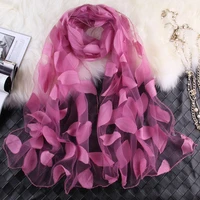 new silk scarf embroidered women fashion shawls and wraps lady travel pashmina high quality winter scarves wholesale