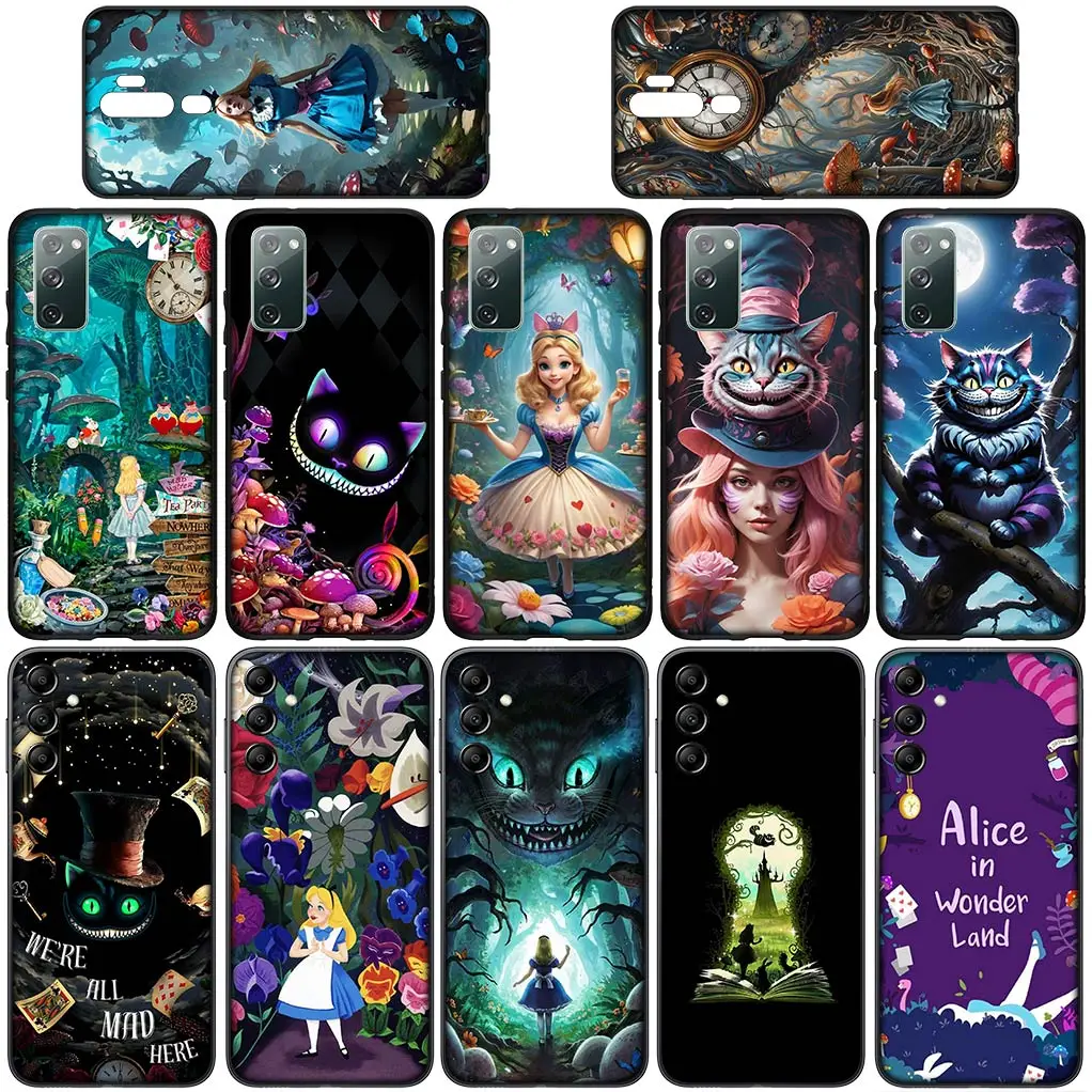 Мягкий чехол Алиса в стране чудес для Xiaomi Redmi Note 13 13C A3 A3X Mi POCO F6 F5 X6 Pro 5G 4G телефона