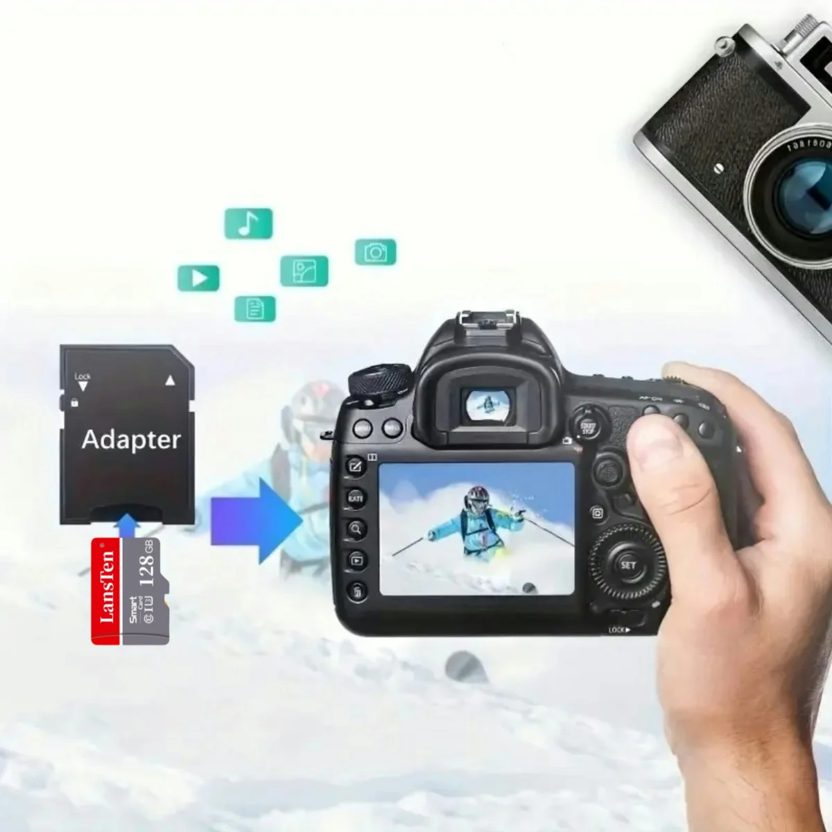 Карта Памяти LansTen TF Micro SD Высокоскоростное Чтение И Запись Для Мобильного