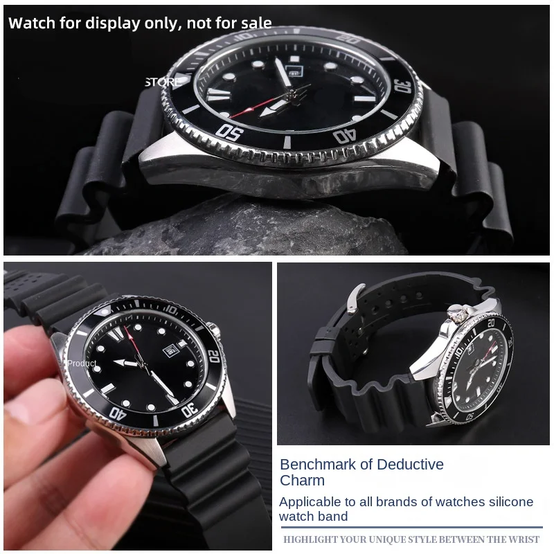 Для Casio Marlin MDV-106 Duro MDv107 MTP-1374 MTP-VD01 MDV-10 EFS-S510 резиновый ремешок 22 мм мягкий