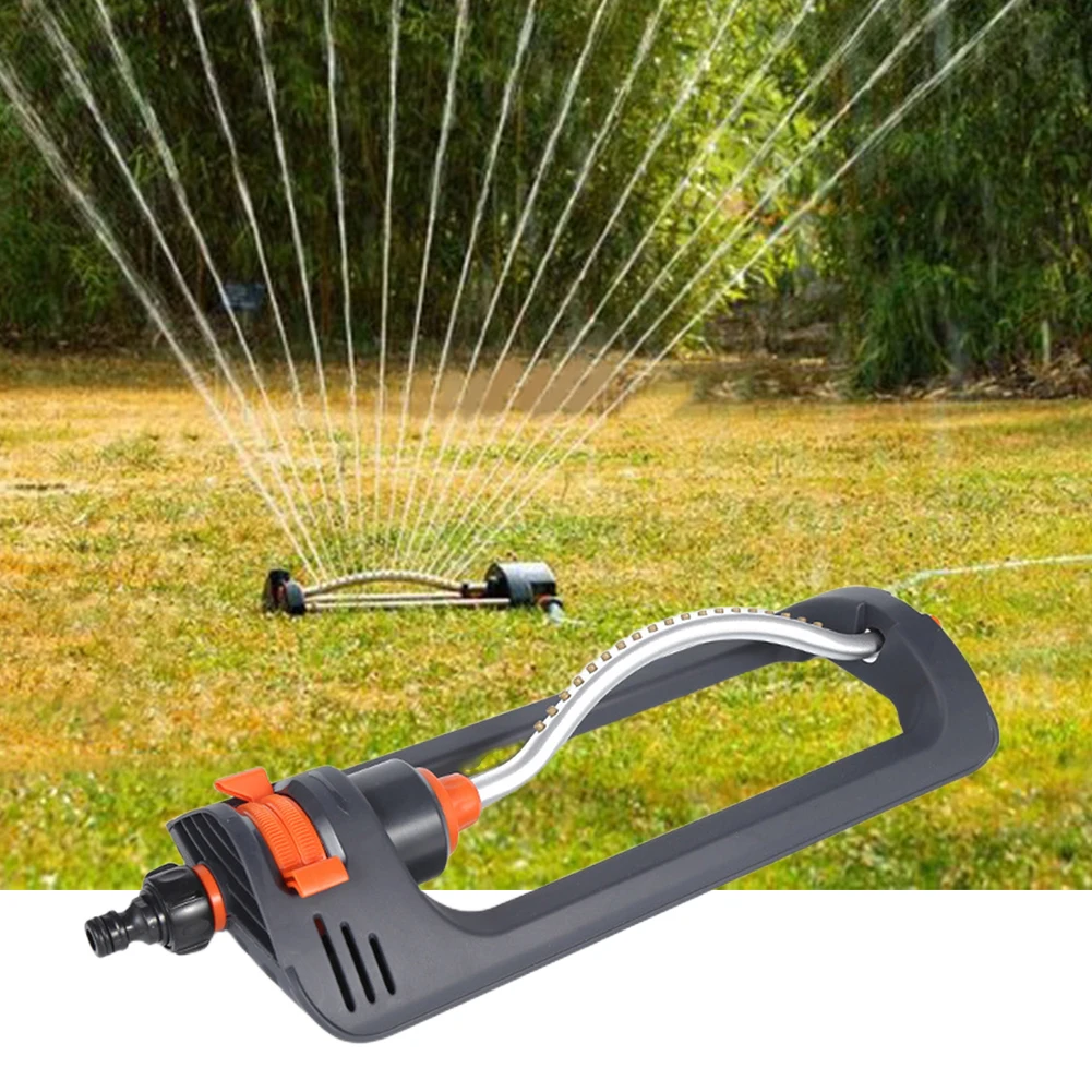 

19 Hole Nozzles Oscillating Sprinkler Rustproof Automatic Swing Irrigation Sprinkler for Large Lawn Garden Grass Irrigation Tool