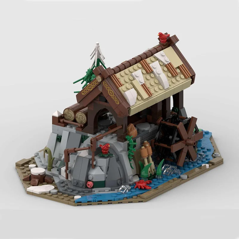 890 шт. новый MOC- 192851 Строительная модель Viking Sawmill DIY Креативная сборка Строительные