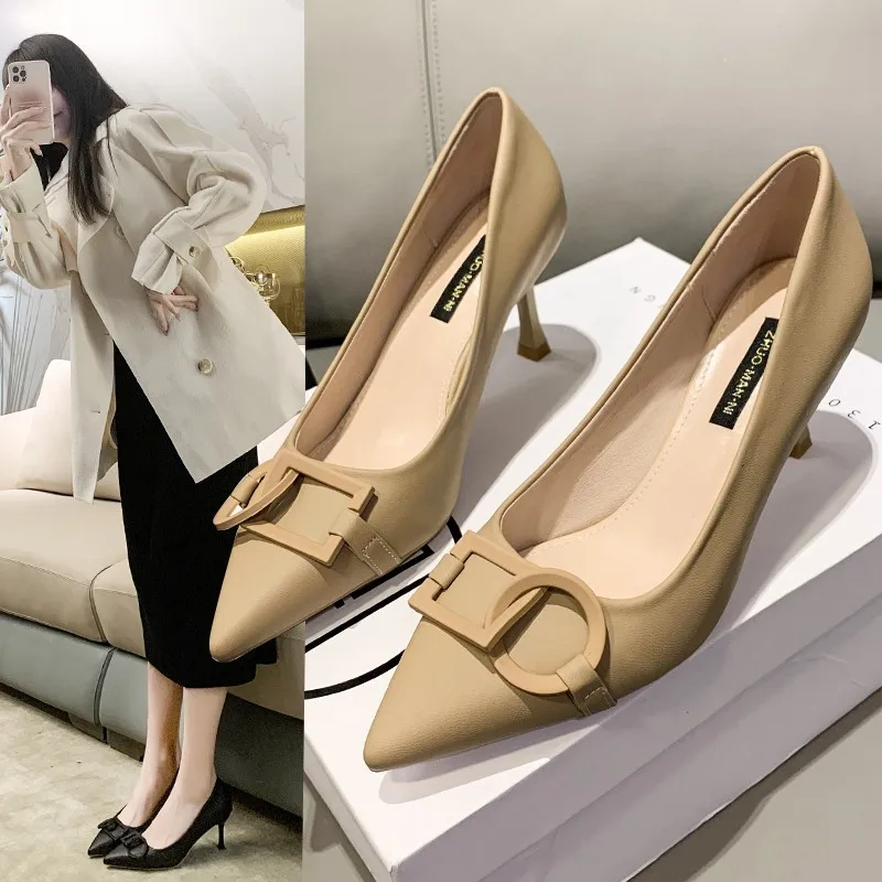 

Spring Fashion Pointed High Heels Women Shoes Ladies Stiletto High Heels Party Women Pumps High Heels Sexy Apricot Black Beige