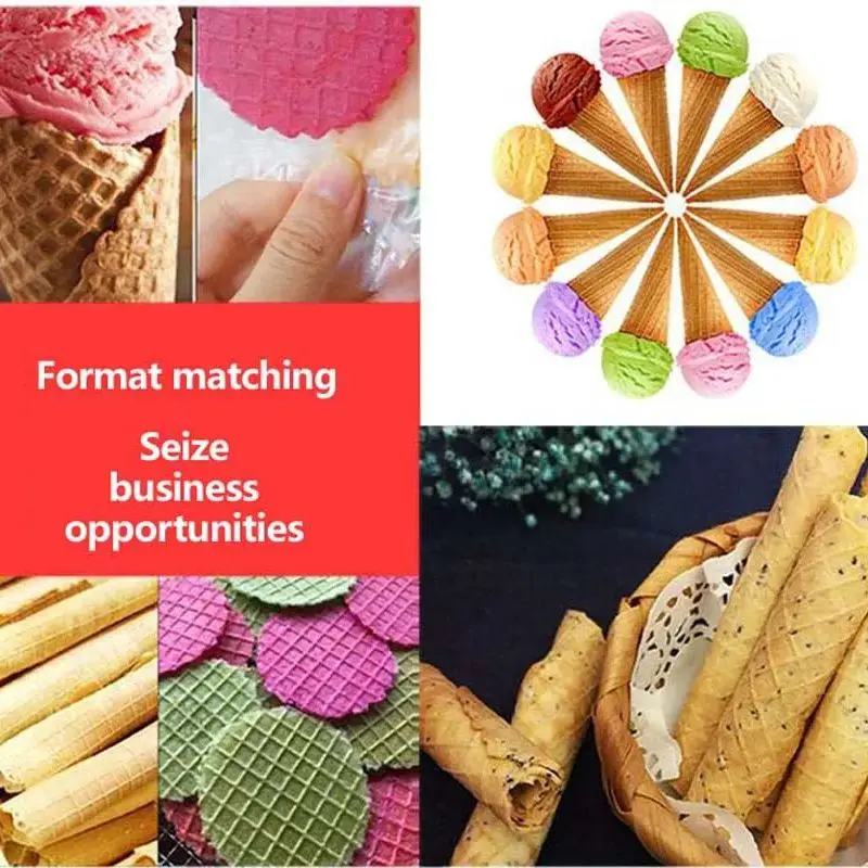 Яичный рулон сковорода для выпечки вафли мороженое конусное искусственное