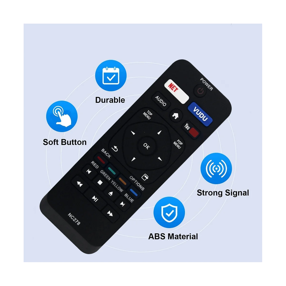 Пульт дистанционного управления для Philips Blu-Ray DVD-плеера NC278 NC458 NC290 BDP2501/F7 BDP2501/F7A