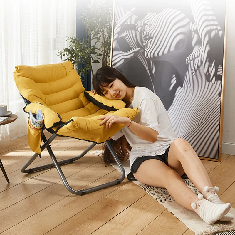 

Компьютерное кресло, Удобный домашний стул на спине, Одноместный шезлонг, складной обеденный перерыв, для студенческого общежития, для геймеров