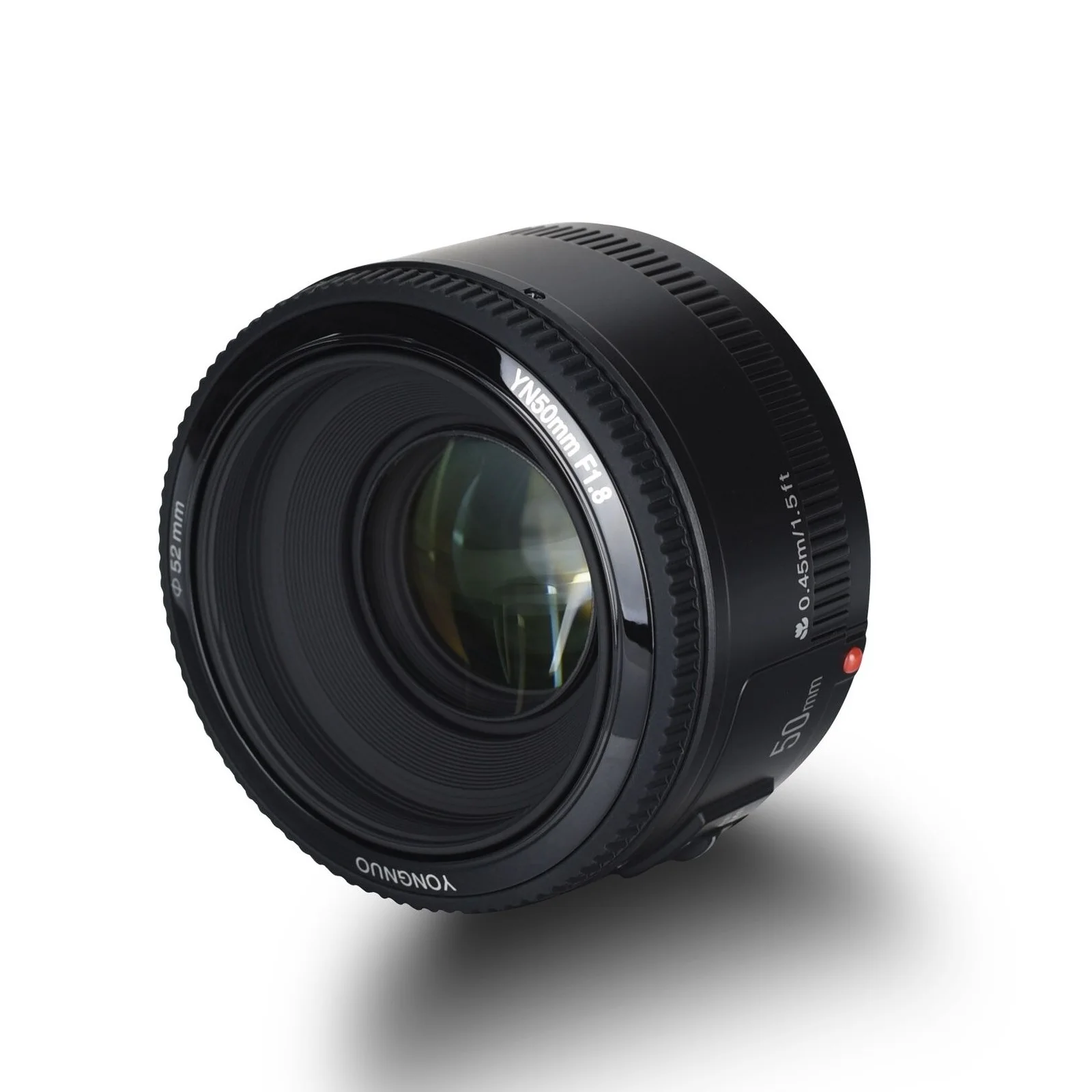 

Best Camera Lens YONGNUO YN50 mm F1.8 MF YN 50 mm f /1.8AF Lens Aperture Auto Focus for CANON D5300 D5200 D750 D500 DSLR Cameras
