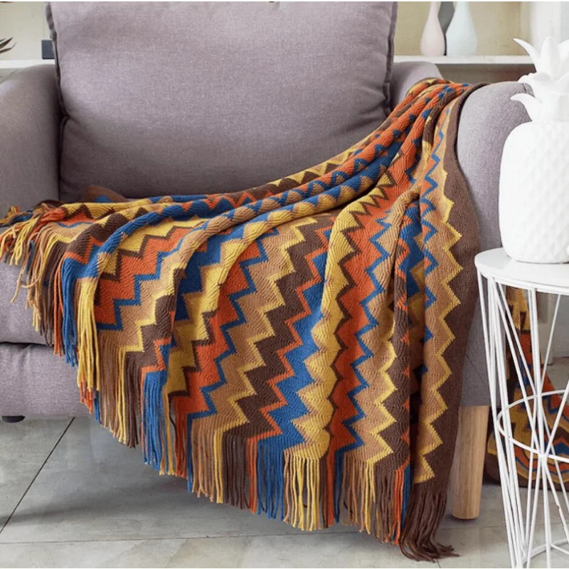 

Wall Hanging Tapestry Rug Bed Plaid Blanket Geometry Aztec Baja Blankets Ethnic Sofa Cover Slipcover Boho Decor Throw Cobertor