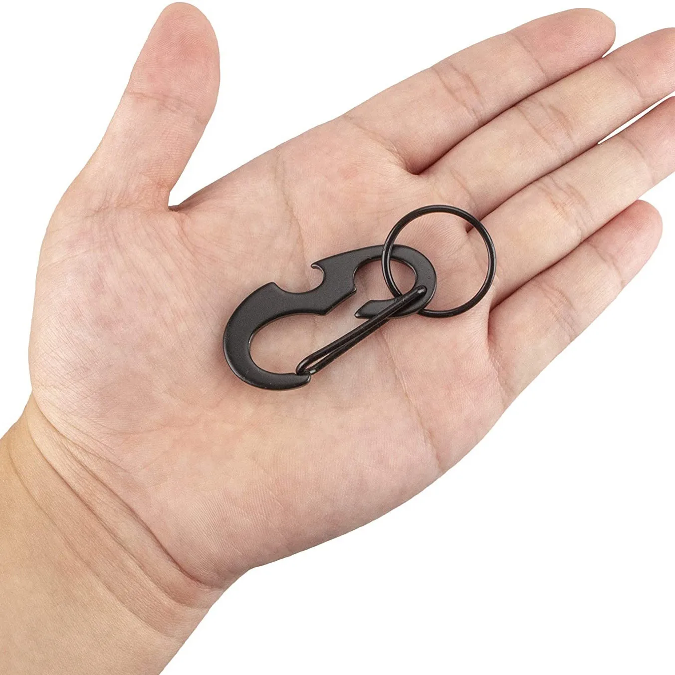 Мини-карабины из нержавеющей стали брелок для ключей маленький карабин с зажимом