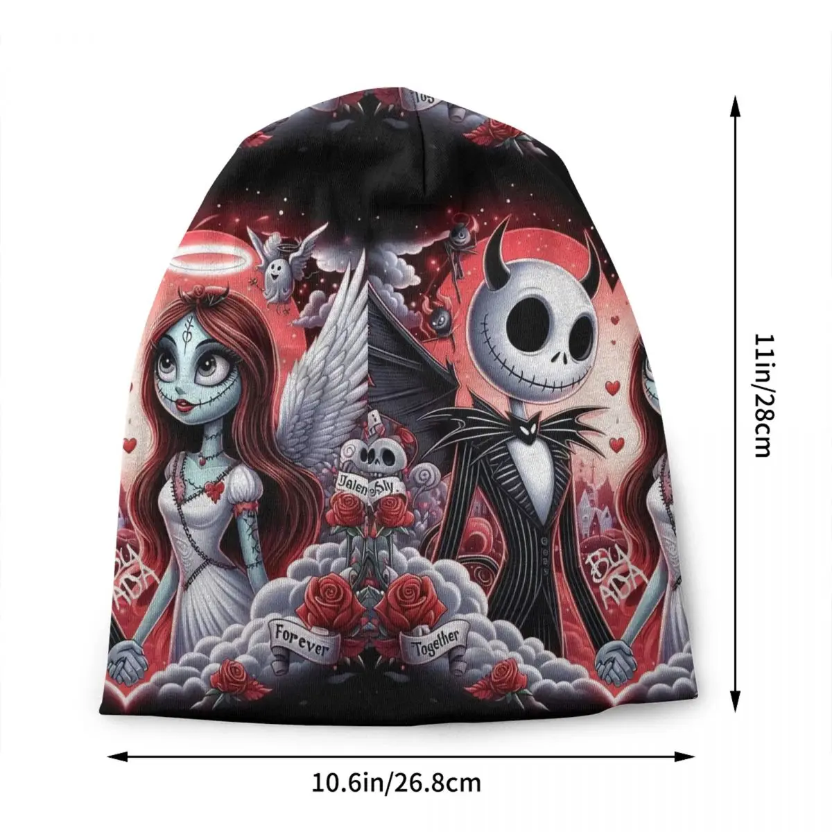 Изготовленные на заказ шапки Кошмар перед Рождеством уличная вязаная шапка зиму