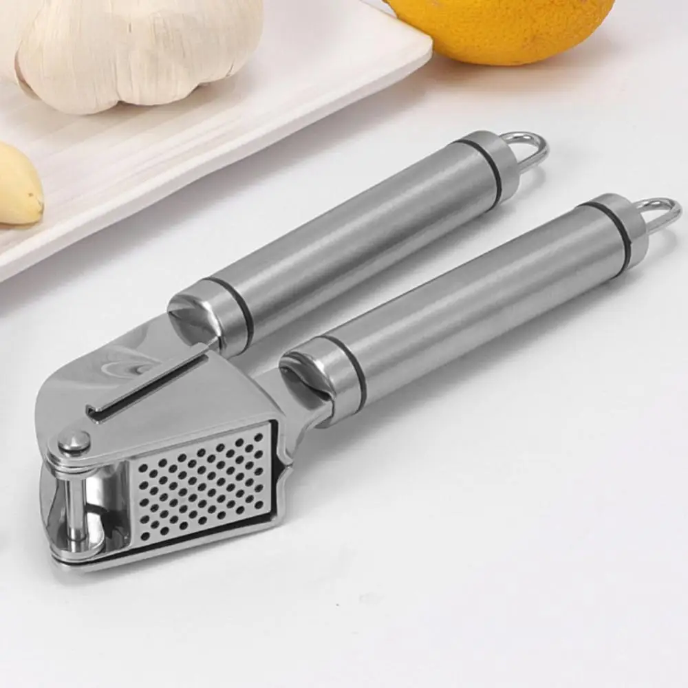 

Manual Garlic Presses Easy Squeeze Rust Proof Vegetable Slicer Stainless Steel Multi-function Crusher Kitchen Cooking Tools