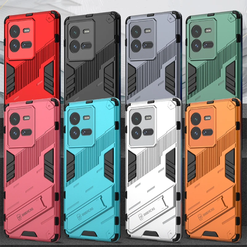 

For vivo iQOO 10 Pro Case For vivo iQOO 10 Pro Cover Armor Hard Silicone Invisible Holder Protective Cover For iQOO 10 Pro Case