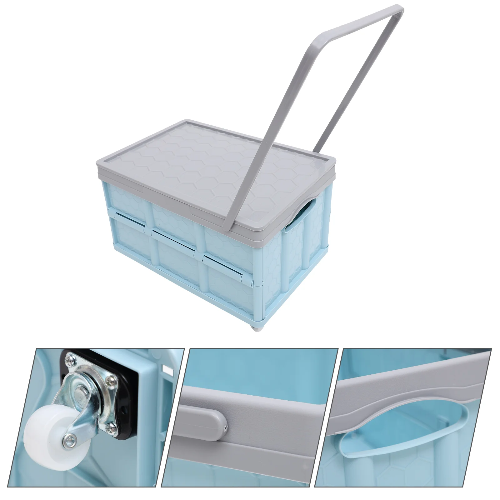 

Plastic Crates Collapsible Storage Bins Lids Book Box Stackable Containers Garage With wheels