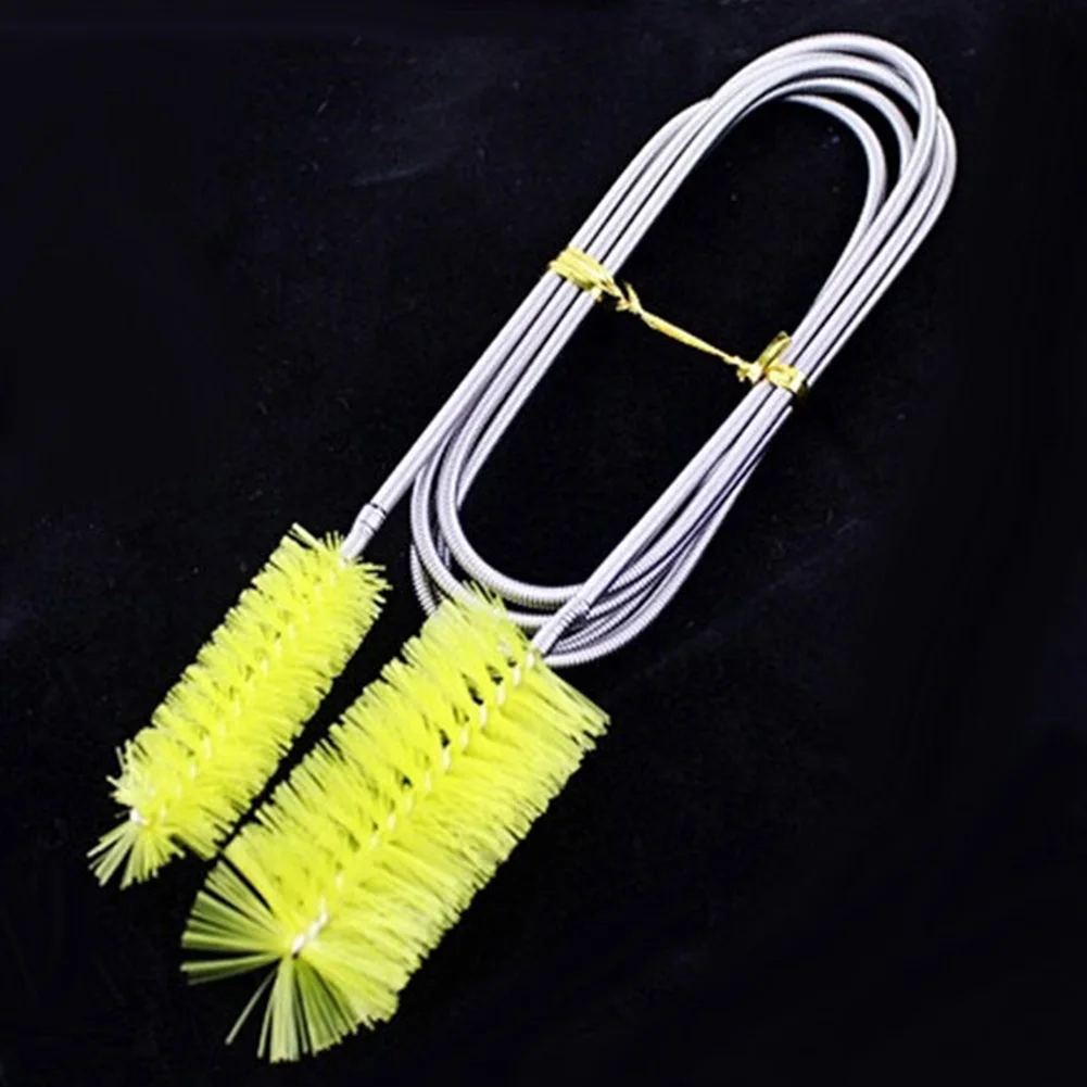 

Фильтр-насос для домашних животных, инструмент для чистки пружин с двойной головкой, Гибкая Металлическая щетка для аквариума