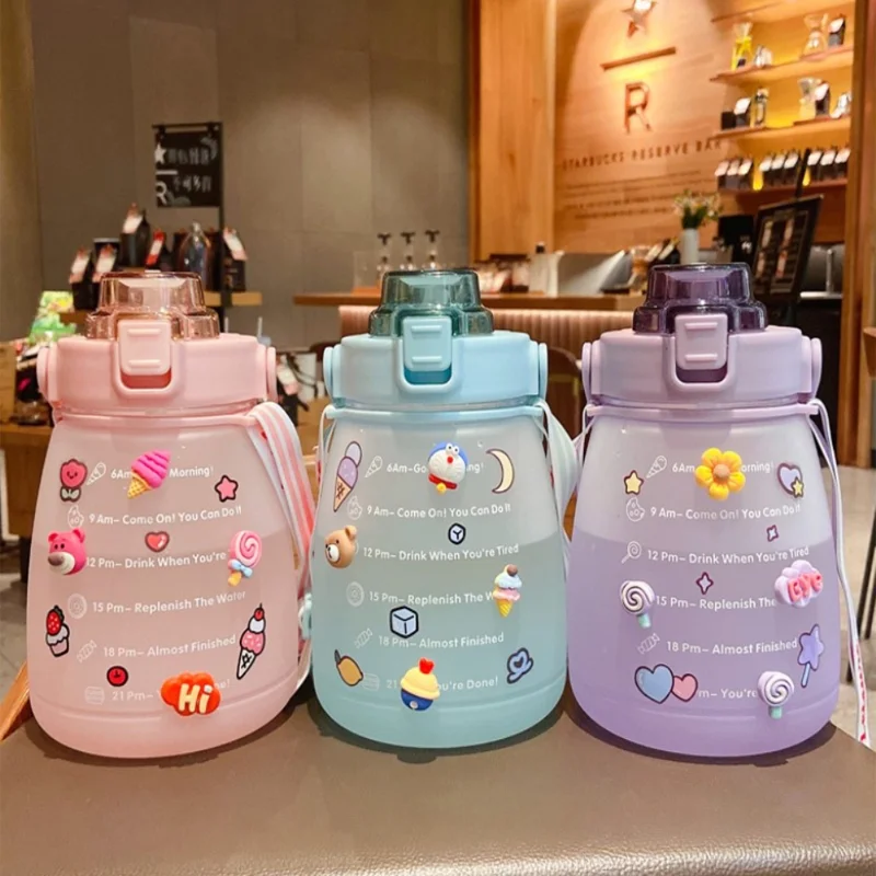 Спортивная чашка для воды л женская летняя портативная соломенная большой