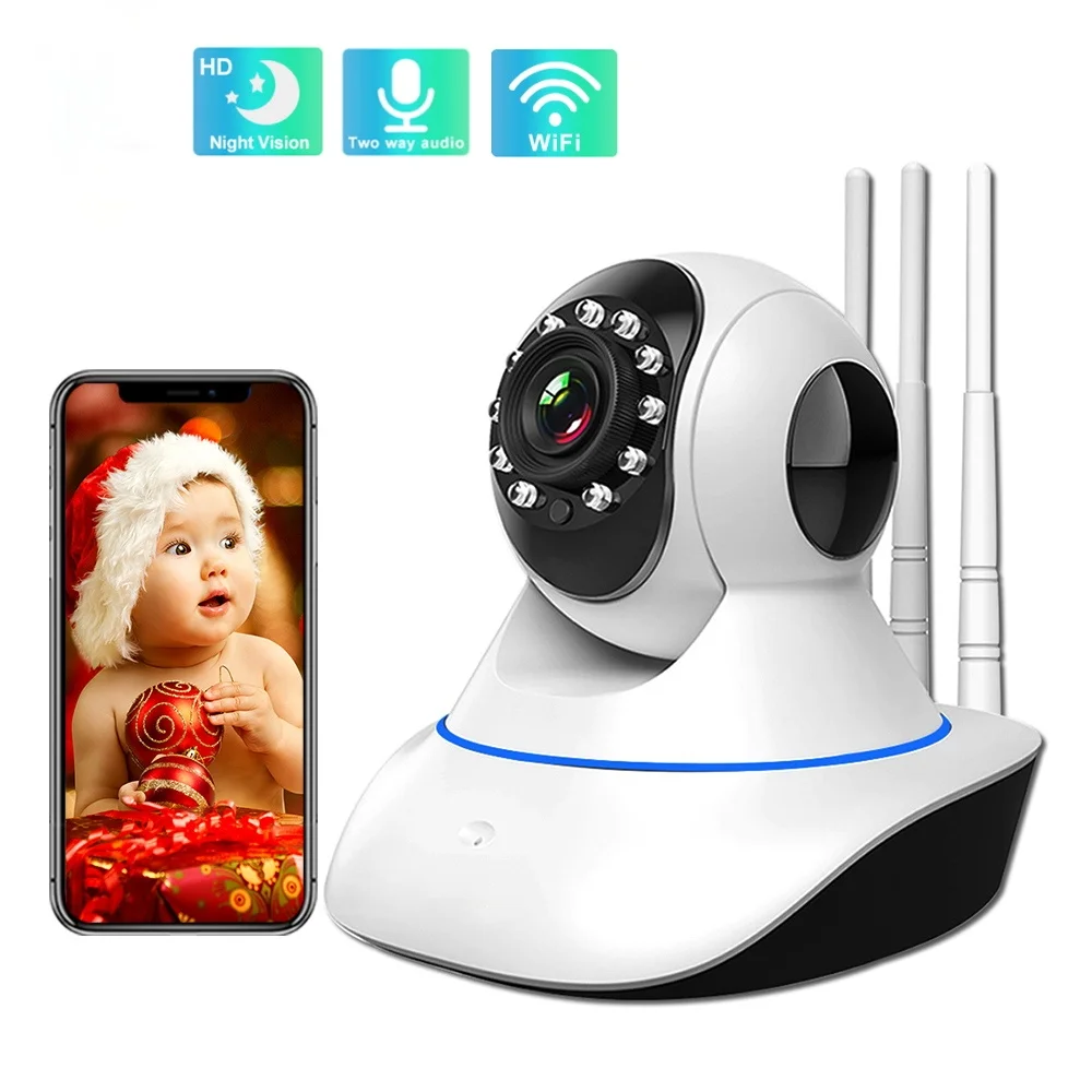 

Camera with Wifi IR Night Vision Motion Detection Two Way Audio Home Security Smart Video Camera 360 Camera 1080P Surveillance