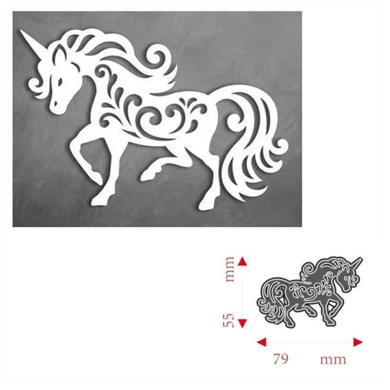 Металлические штампы для вырезания форма животных единорог украшение