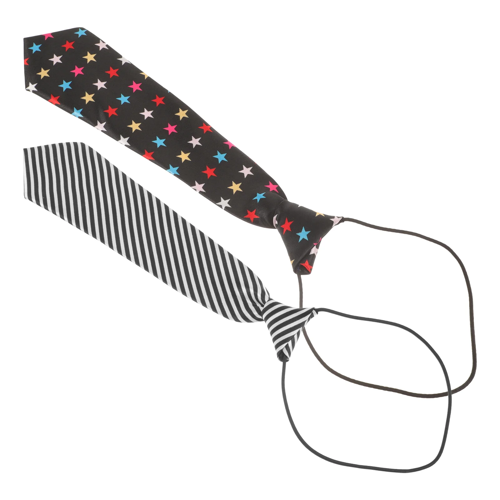 

2pcs Boys Neckties Elegant Ties Adjustable Ties Uniforms Attachments for Boys