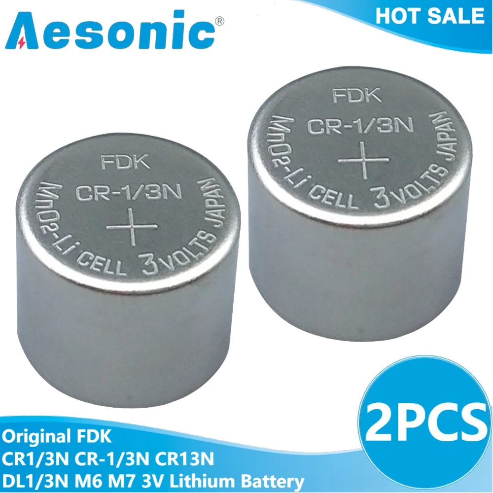 2 шт. оригинальная FDK CR1/3N CR-1/3N CR13N DL1/3N M6 M7 3 В литиевая батарея для камеры локатор