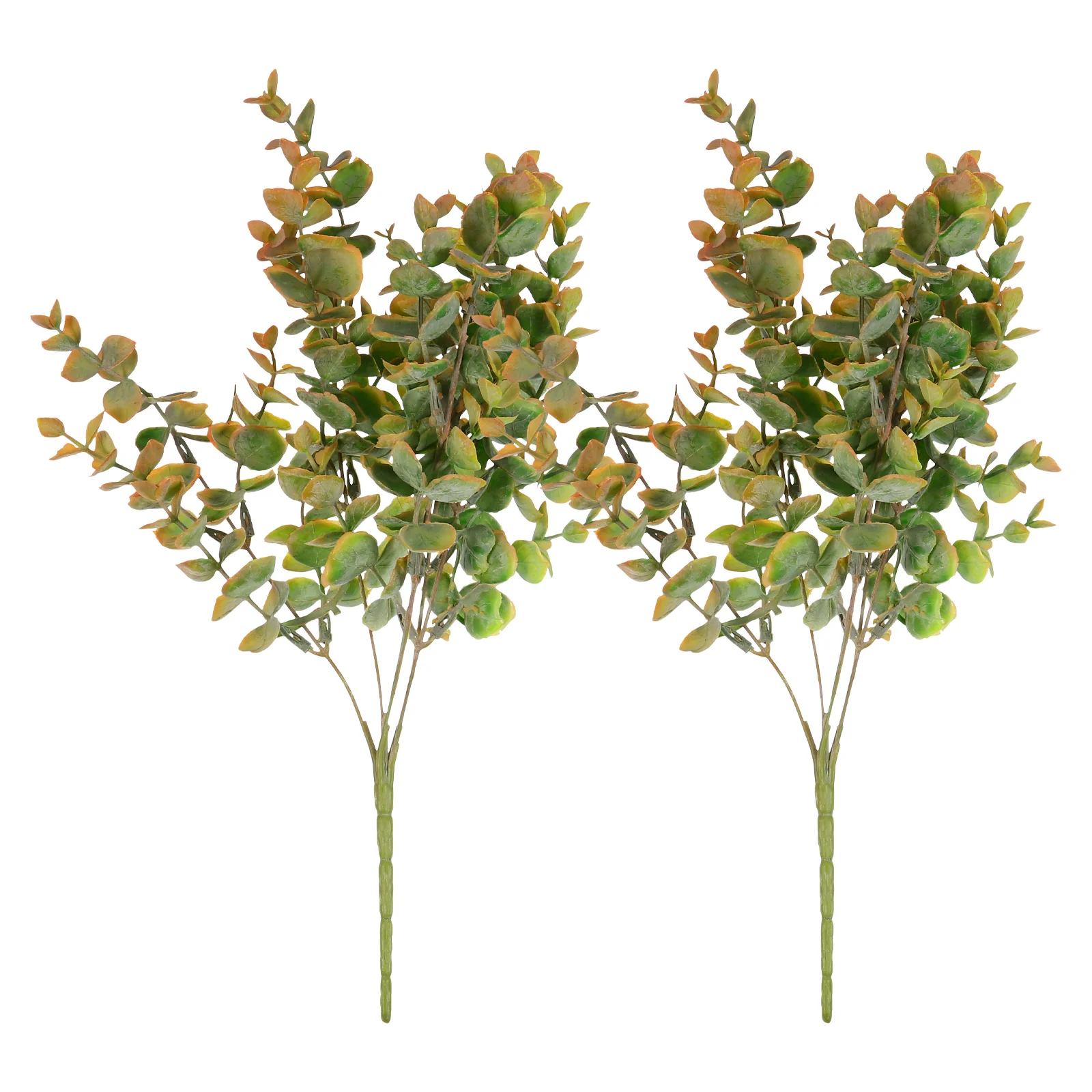 

2 Pcs Green Decor Tall Branches Dried Eucalyptus Bundle Faux Eucalyptus Stems Faux Dollar Stems Realistic Eucalyptus Branches