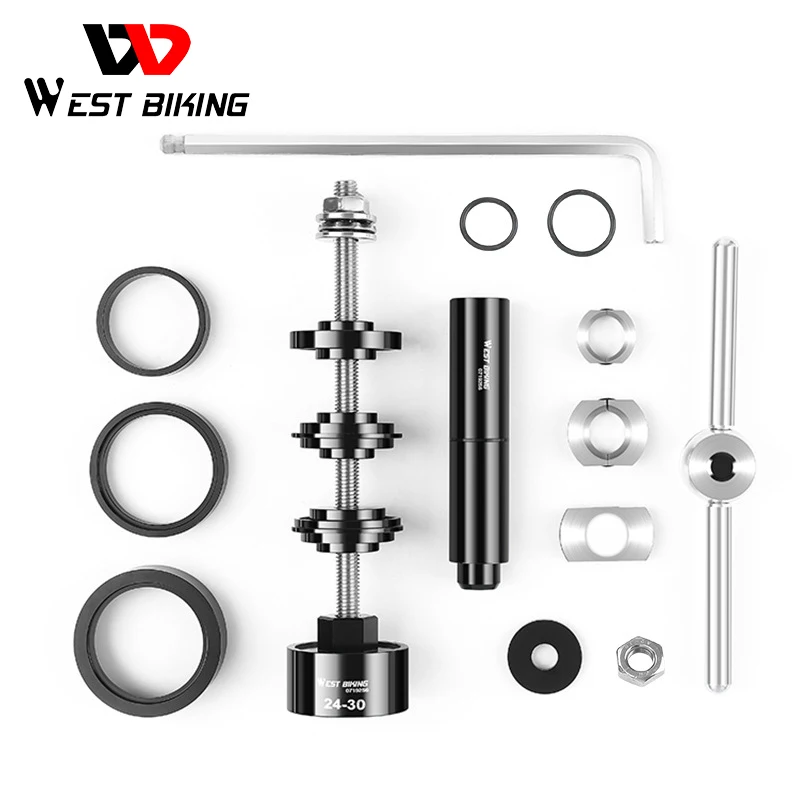 

WEST BIKING Road Bicycle Bottom Bracket Bearing Remove Install Tool Bike BB Press Fit 24mm 30mm BB86 BB30 BB92 PF30 Repair Kit