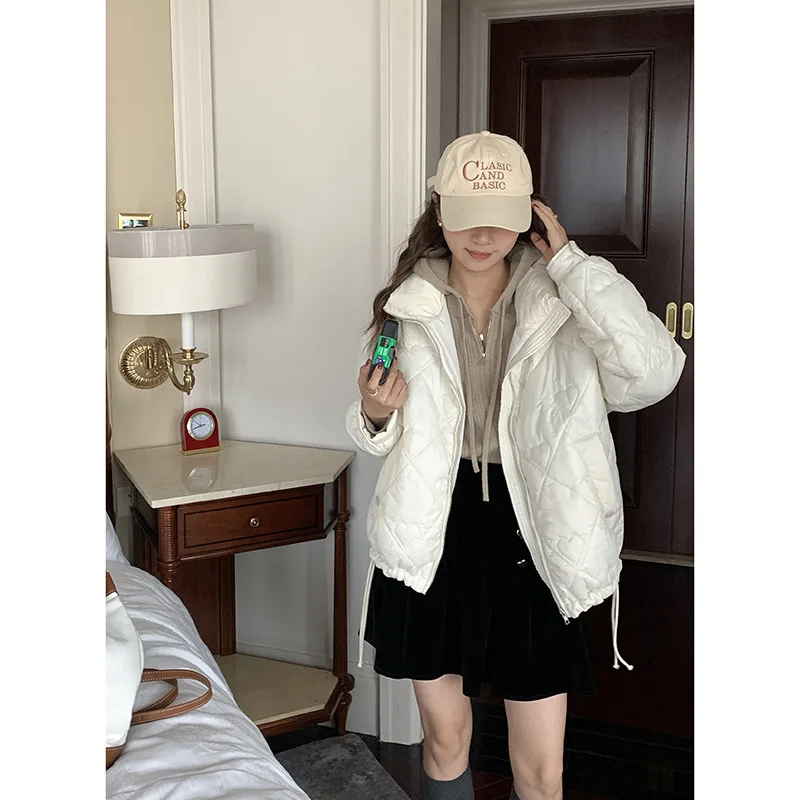 Lapel Short Sections of Cotton Clothing Female 2022 Winter The Loose Small Child Warm Cotton Jacket Coat