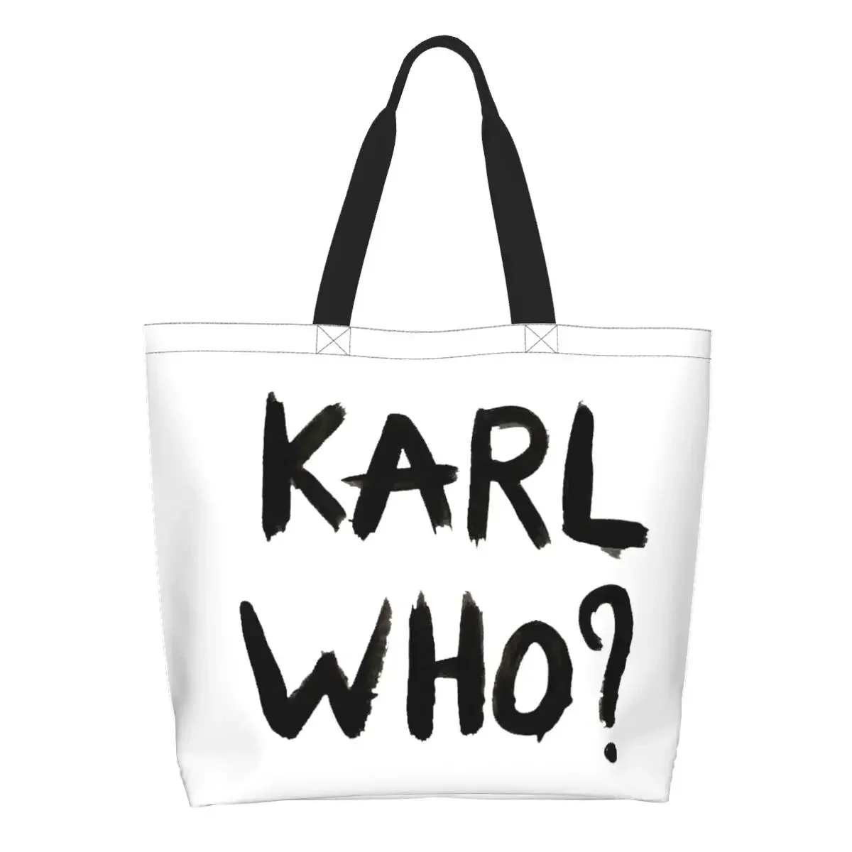 

Сумка-тоут для покупки продуктов Карла кто, женская модная холщовая сумка-шоппер через плечо, вместительные сумки