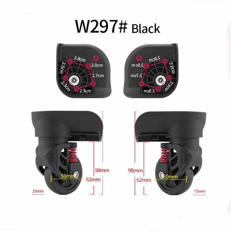 Luggage wheels, passwords, luggage, aircraft cases, universal wheels and casters, repair and shock absorption 20 inch 26 inch