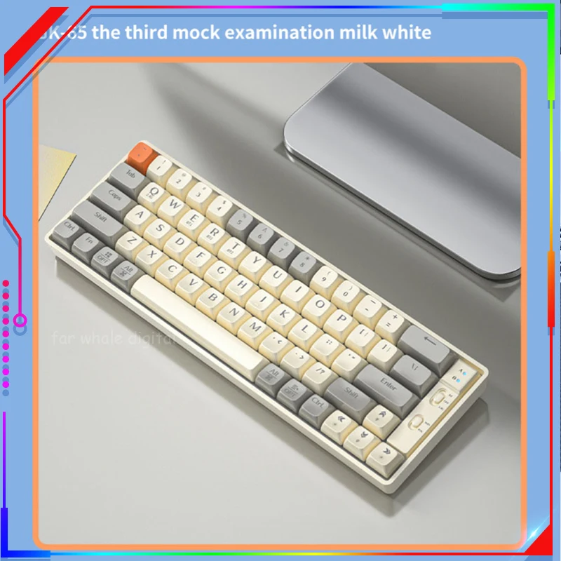 

LANGTU GK65 Mechanical Keyboard Wireless Bluetooth 5.0 2.4G Three-mode Game Wired Electric Competition Keyset For Computer
