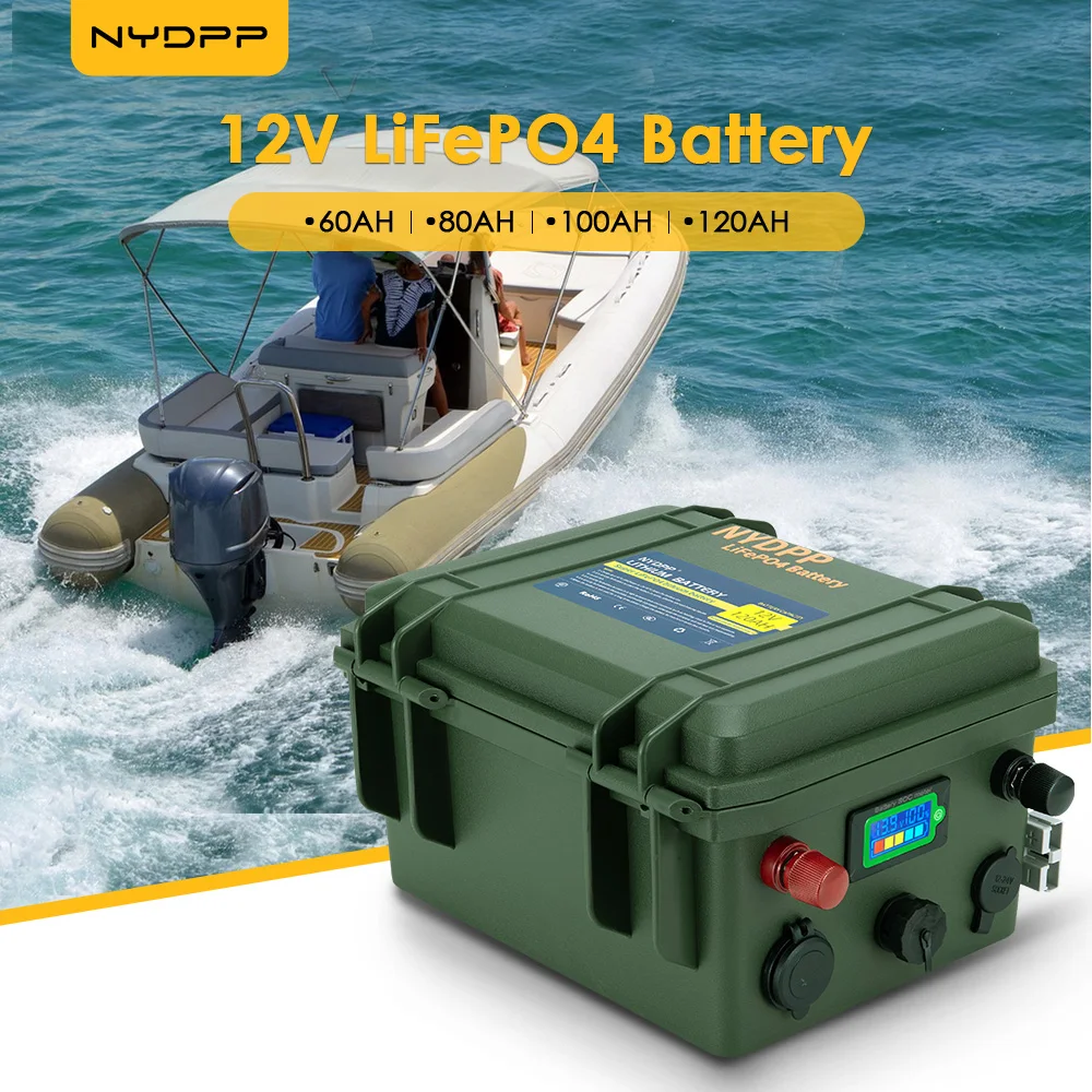 12 В 120 Ач 100 80 60 LiFePO4 аккумулятор lifepo4 battert литий-железо-фосфатный